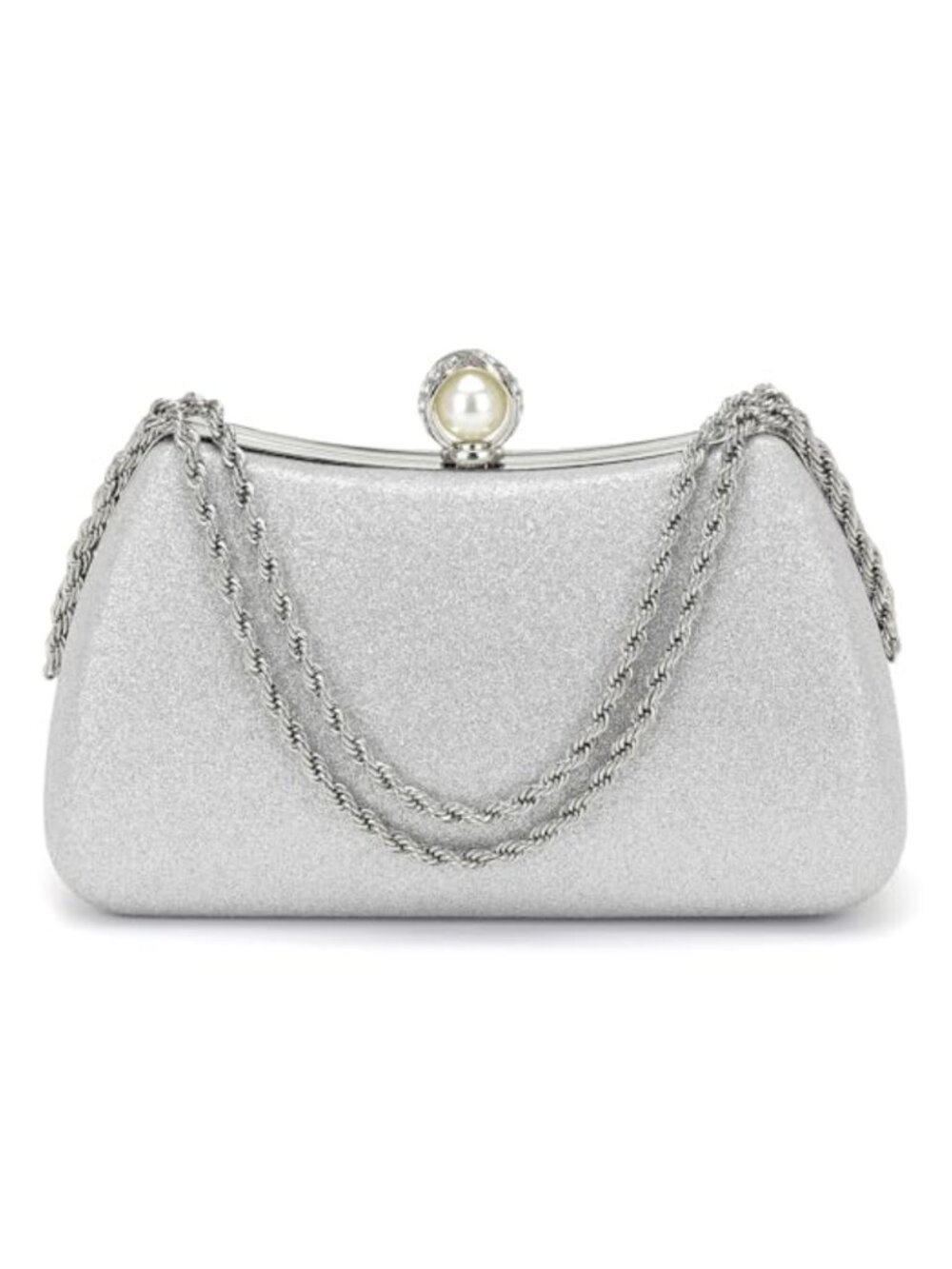 Satin Sequin Clutch Purse Evening Bag Formal Wedding Handbag